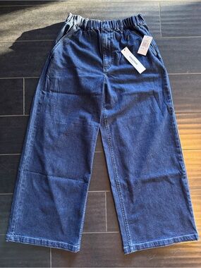 NWT Vigoss Women Wide-Leg Dark Wash Denim Jeans size 29/8